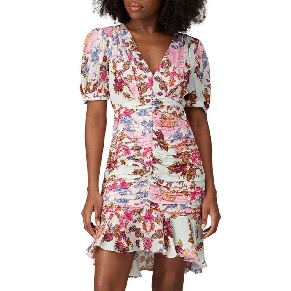 Adelyn Rae Abbie Mini Dress in Floral Size Small